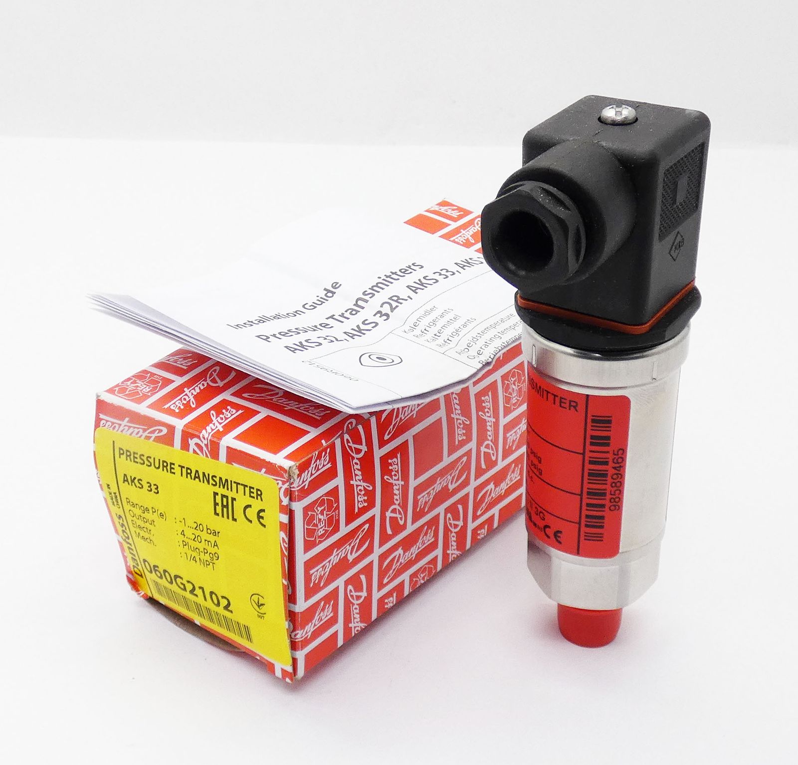 Danfoss AKS 33 060G2102 -1...20bar pressure transmitter -unused/OVP ...