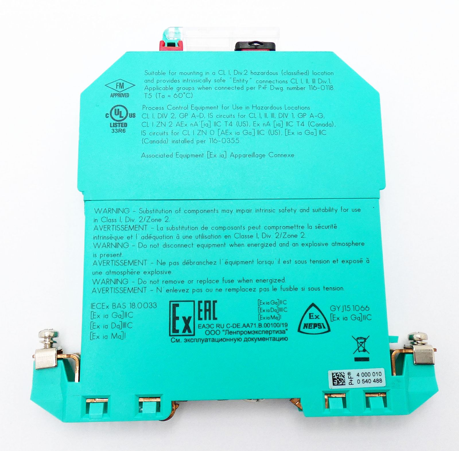 Pepperl+Fuchs Z-System Z728.F 72174 Zenerbarriere -unused- |  Maaslos-Guenstig.de
