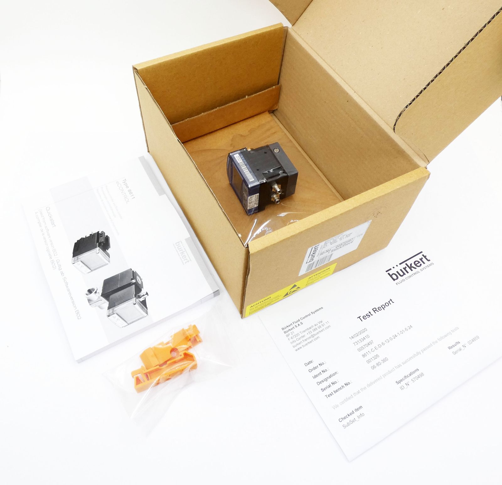 Bürkert 00570497 8611 Rail 24VDC eCONTROL - Universalregler -unused/OVP ...