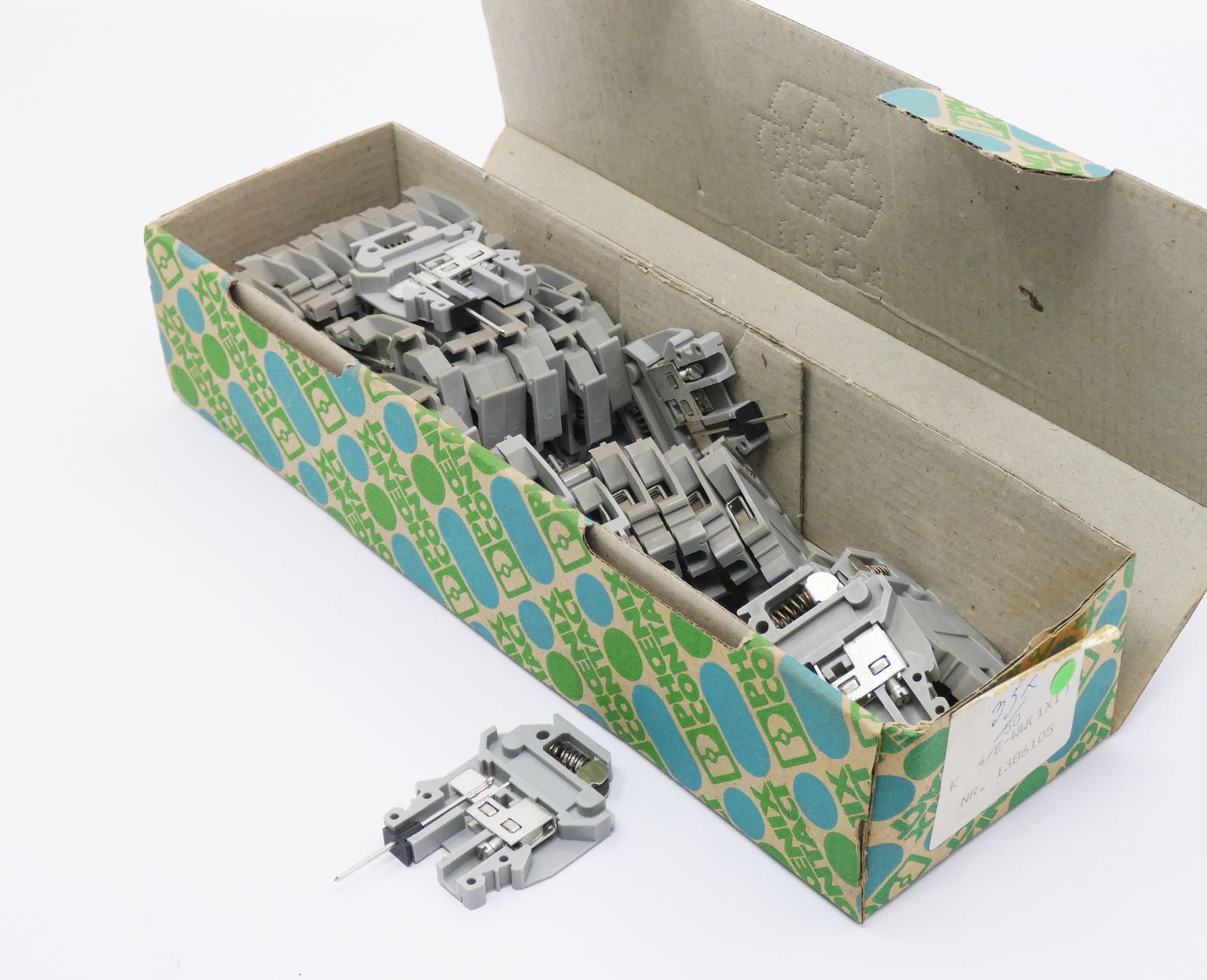 35x Phoenix Contact 4/E-WW(1X1) 1386105 Schnellmontageklemme  