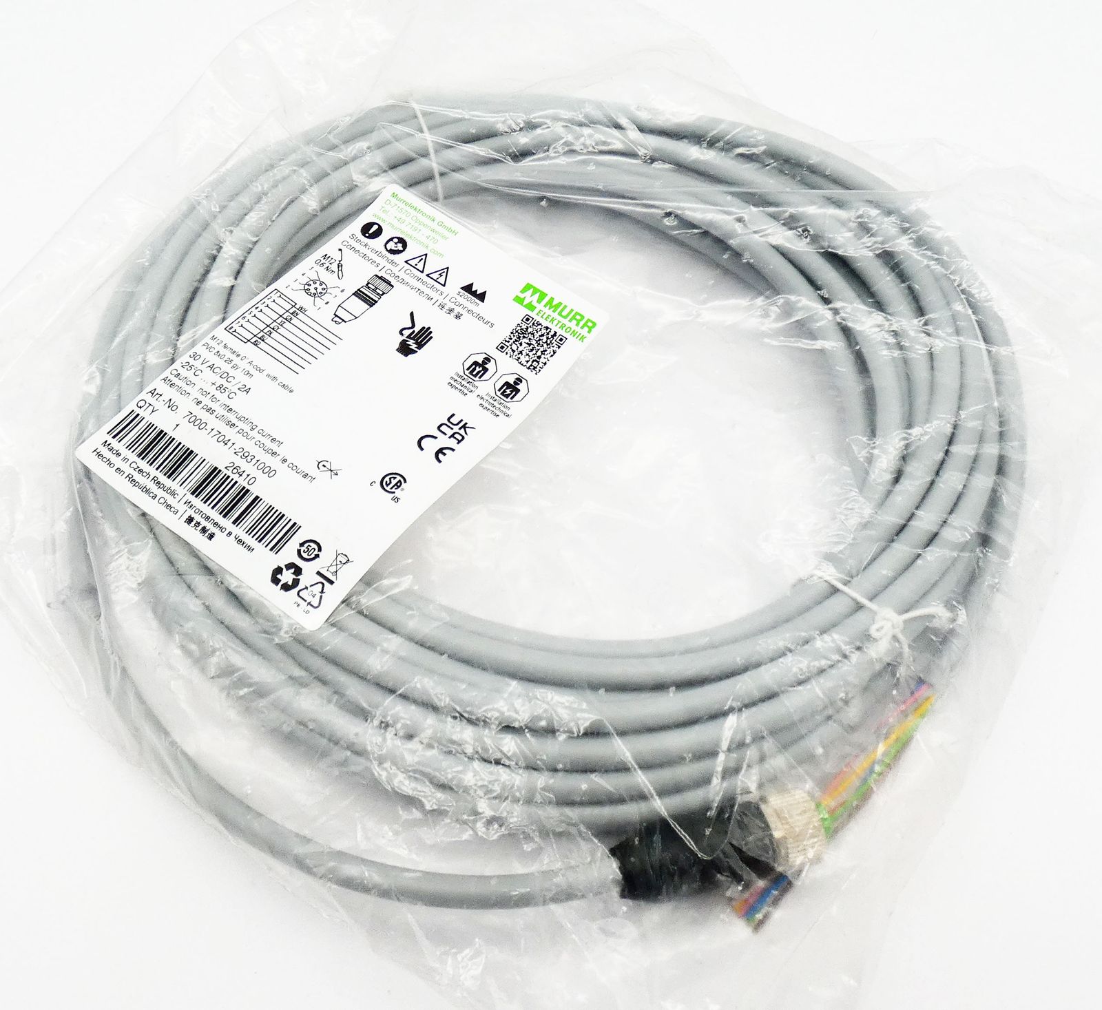 Murr Elektronik 7000-17041-2931000 M12 female 0° A-cod. -unused 