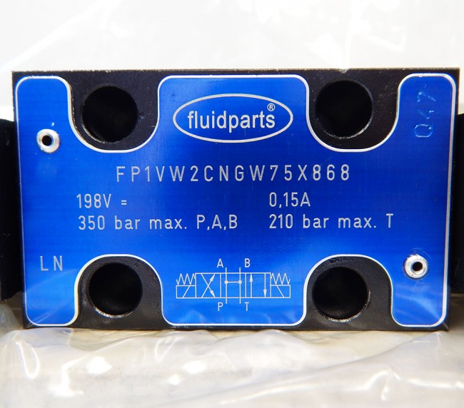 Fluidparts FP1VW2CNGW75X868 Wegeventil 198V=0,15A max.350bar P.A.B 