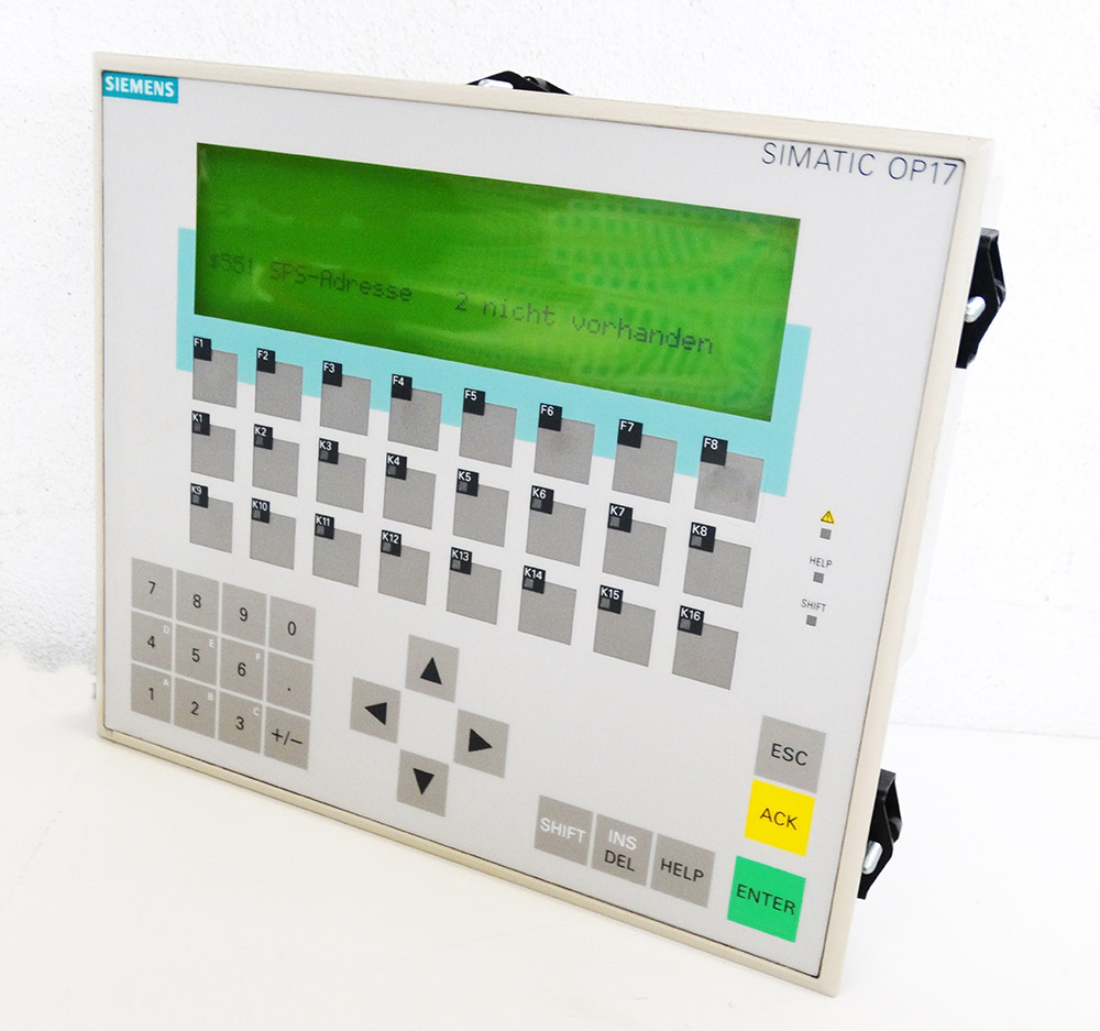 Siemens Simatic OP 17-DP12 6AV3 617-1JC30-0AX1 6AV3617-1JC30-0AX1 E: 02 ...