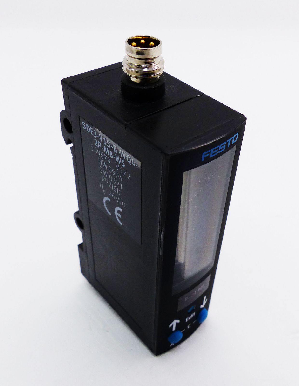 Festo SDE3-V1S-B-WQ4-2P-M8-W5 24VDC 0-1bar Drucksensor -used- | Maaslos ...