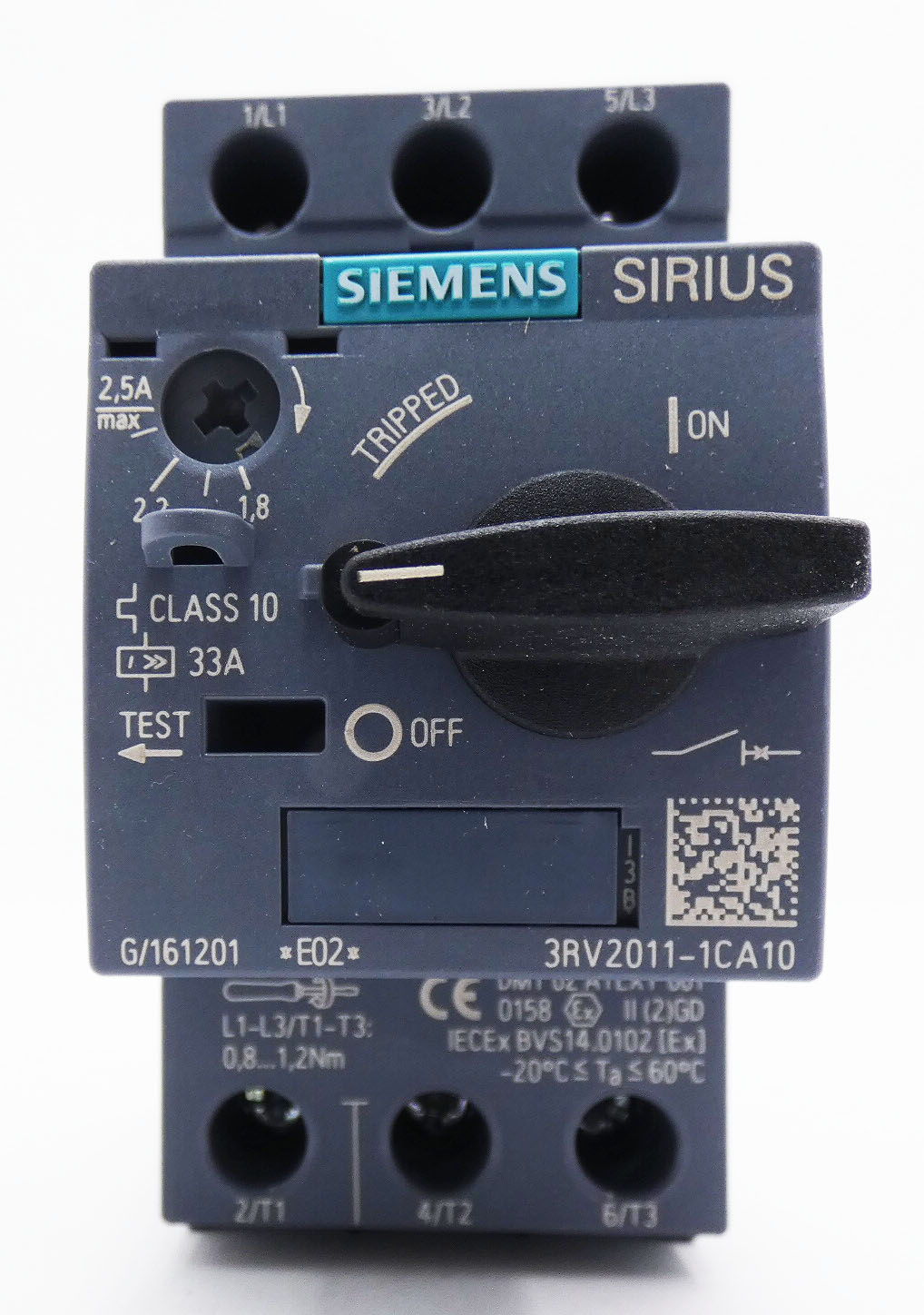 Siemens Sirius 3RV2011-1CA10 3RV2 011-1CA10 E: 02 Circuit Breakers ...