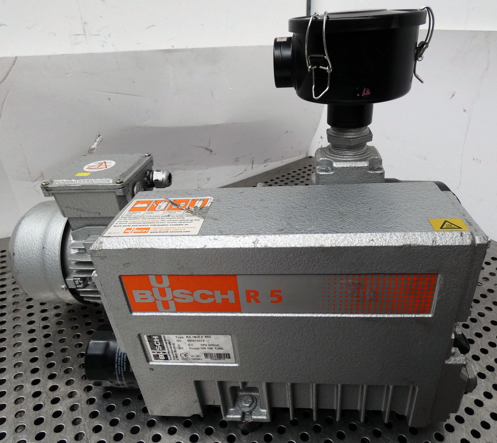 Busch RA 0025F 503 RA0025F503 Vacuumpumpe 230 V 0,75 KW 0,1 hPA used