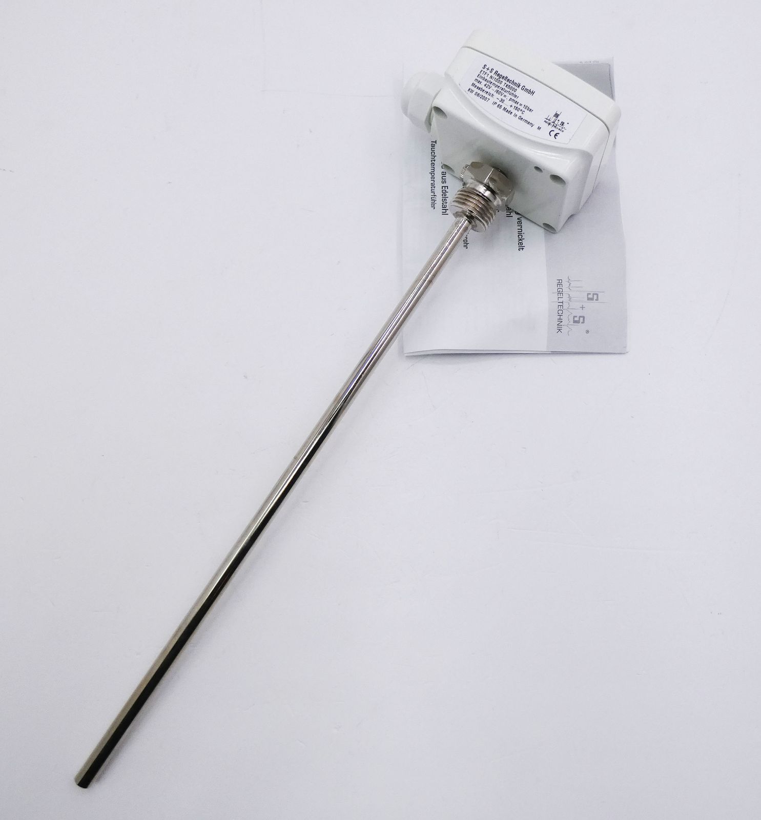 S+S Regeltechnik ETF1 Ni1000 TK5000 L= 300mm Einbautemperaturfühler ...