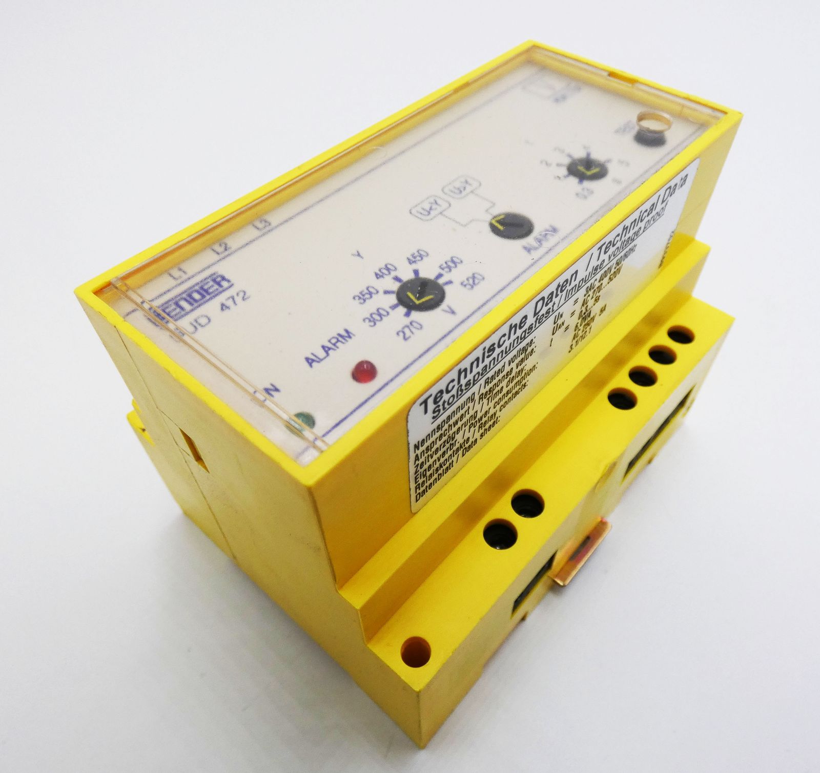 Bender SUD472 B933702 Spannungsrelais Voltage Relay used Maaslos