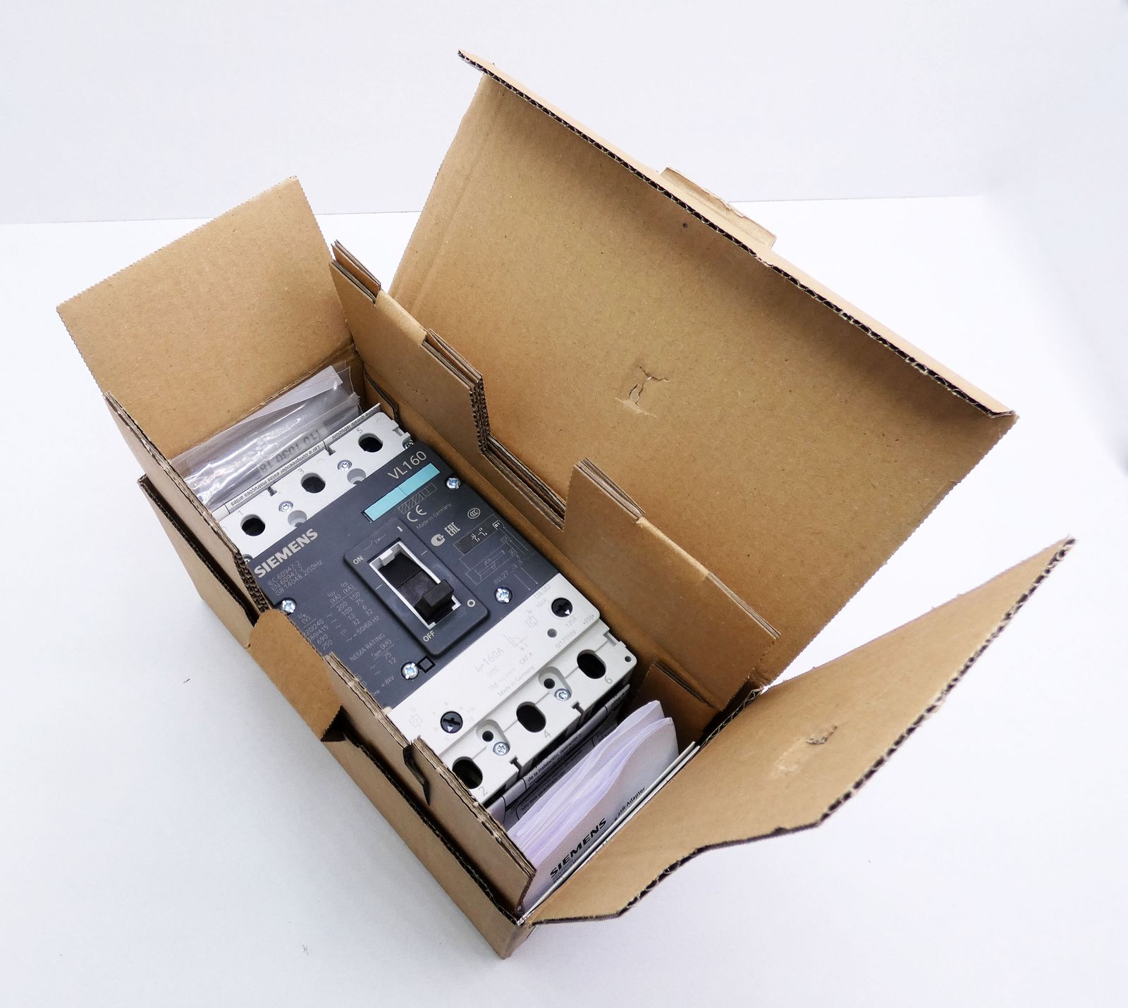 Siemens 3VL2716-3DC36-0AB1 VL160L E-Stand: 02 Leistungsschalter -unused ...