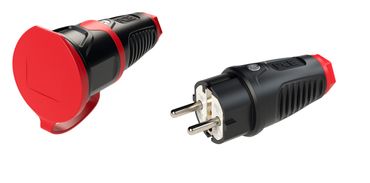 PCE SHARK IP44 CEE 16A 3p blau SET Stecker und Kupplung 3polig Caravan Wohnwagen