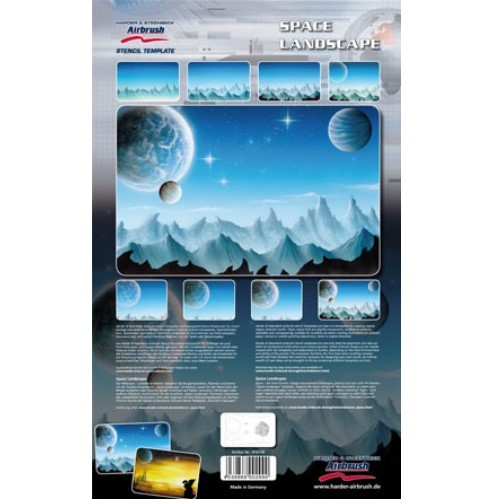 space landscape airbrush schablonen landscape advertising