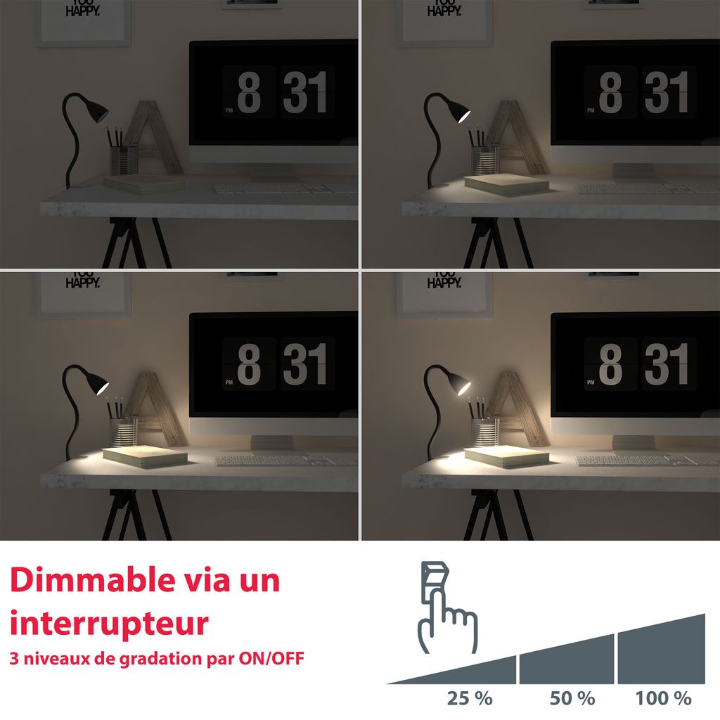 Lampe Sirius en utilisation