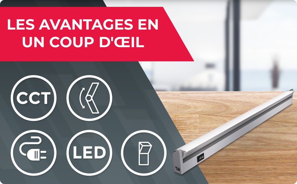 Installation de la réglette LED