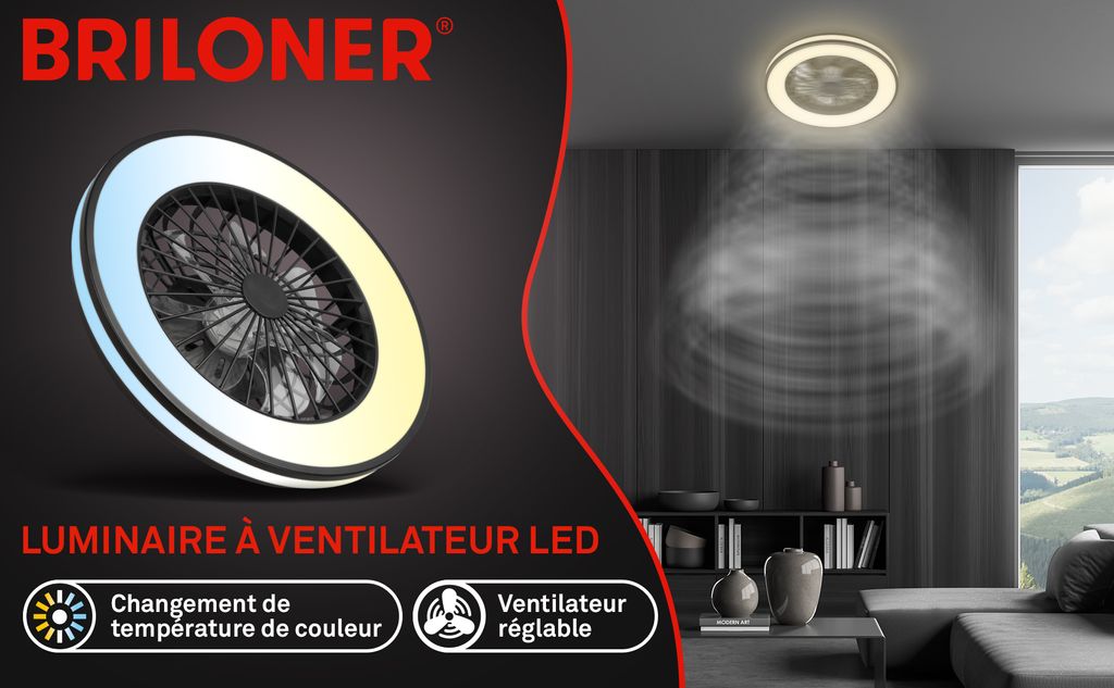 Ventilatore da soffitto a LED