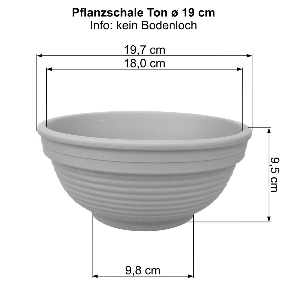Pflanzschale Ton | plentyShop LTS | Pflanzschalen