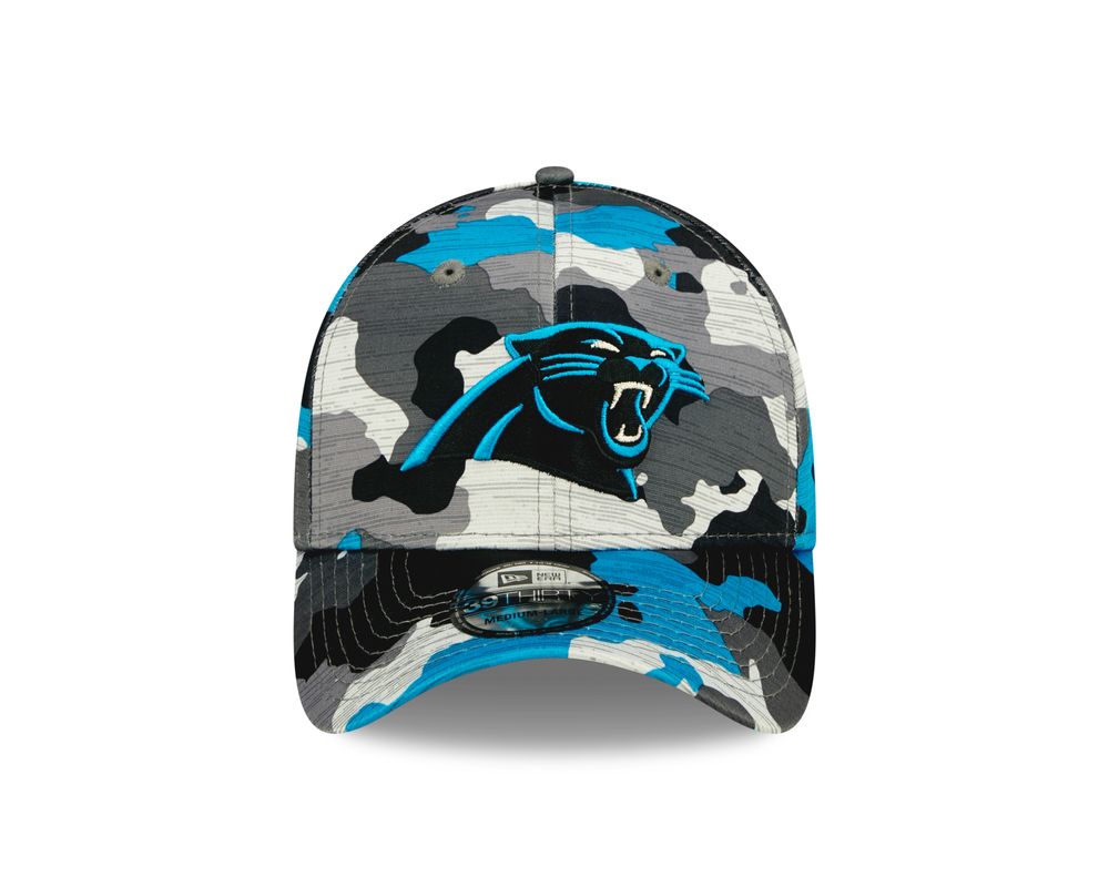 New Era NFL Carolina Panthers Players 3M Training Bucket Hat Cap blue M/L