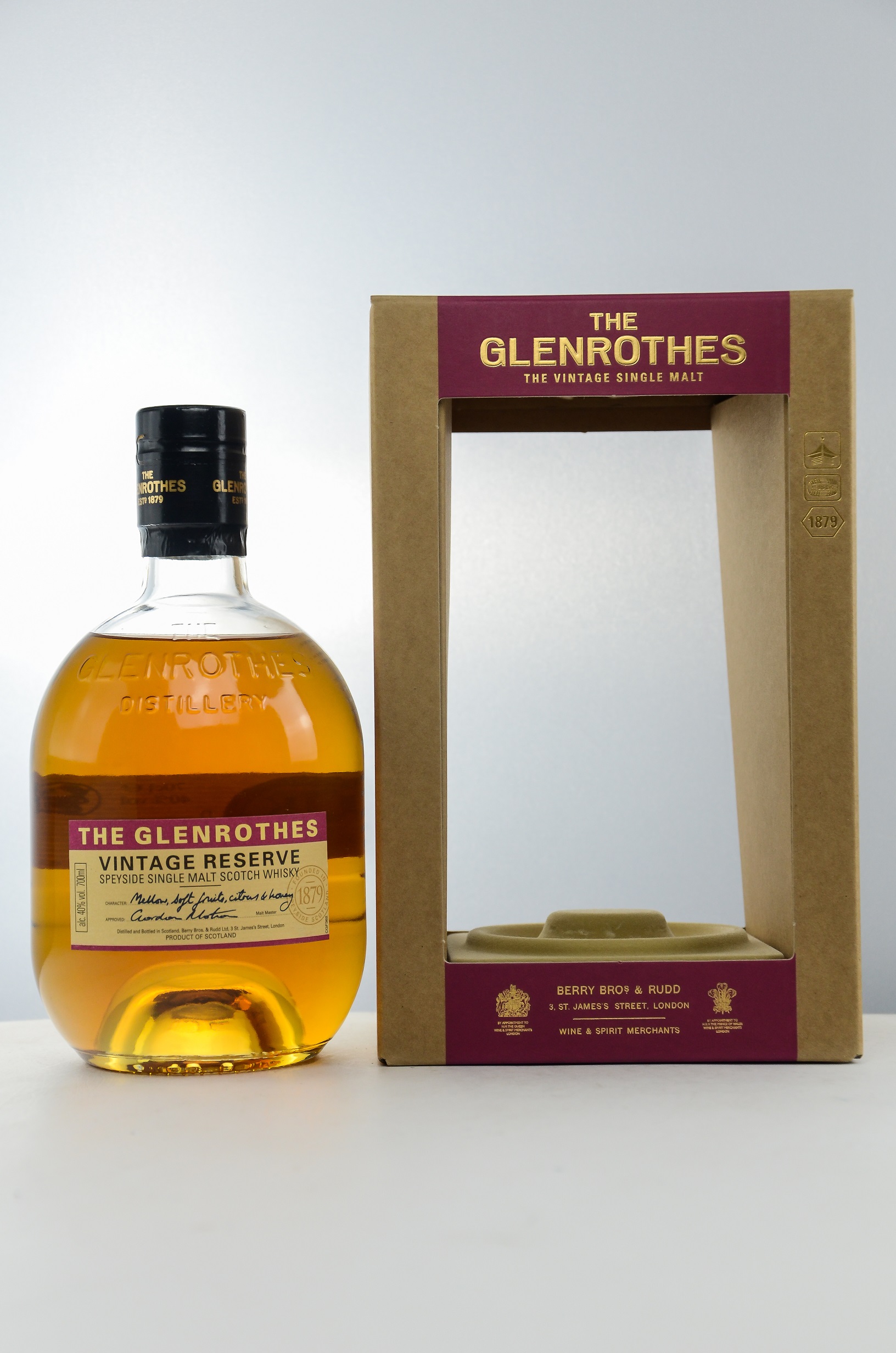 THE GLENROTHES VINTAGE RESERVE Single Speyside Malt Whisky 40 1x0,70L EXKLUSIVE SPIRITUOSEN