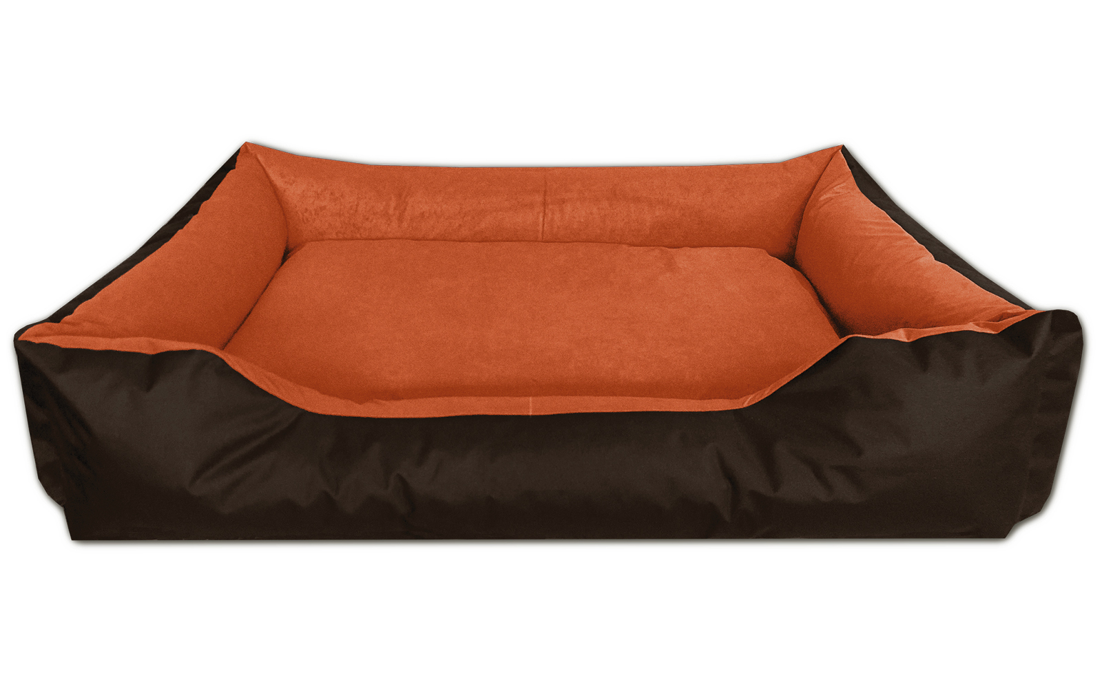 orange dog bed