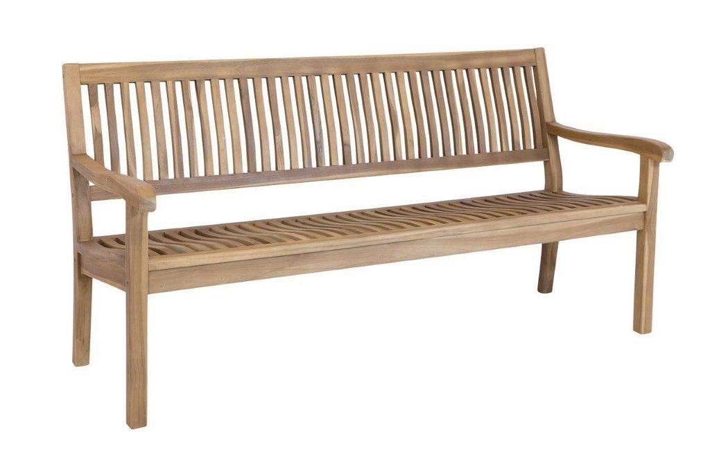 Stabile 4sitzer Gartenbank Kingsbury in Premium Teak 180 cm