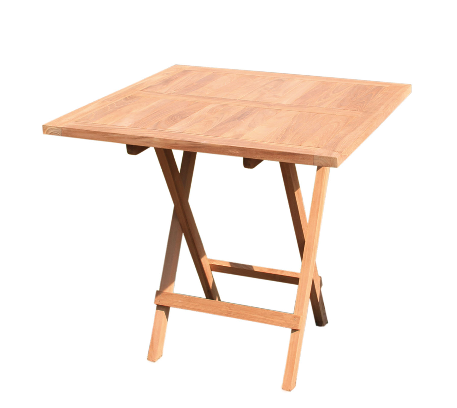 Klapptisch Gartentisch 70 x 70 cm in Premium Teak