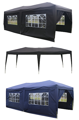 Klapp Falt Pavillon 100 WASSERDICHT Dachmaß 3x3 m & 3x6 m Pavillion