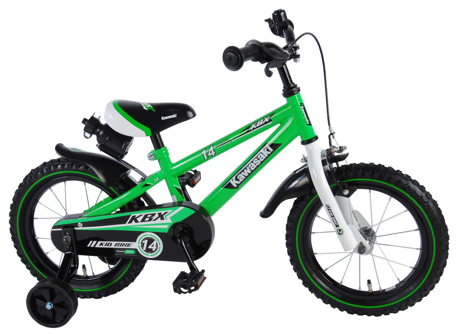 Kawasaki Fahrrad 14 Zoll Kinderfahrrad Rücktrittbremse