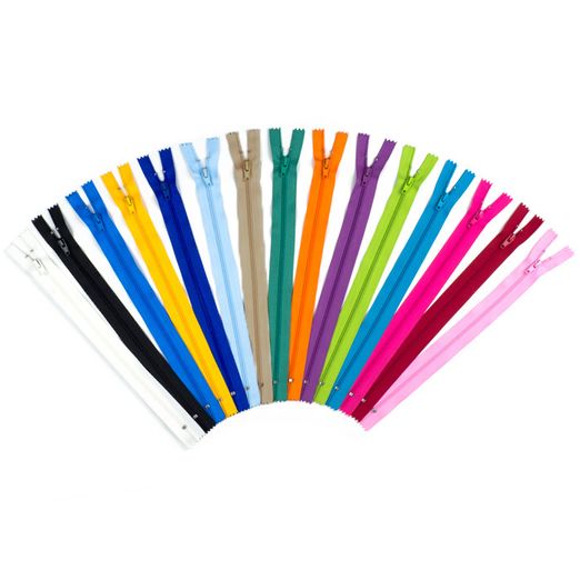 Reißverschlüsse 25cm - 4mm Raupe - 15er Pack