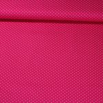 Baumwolle gemustert - Pünktchen Pink Weiß-0