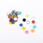 Ensemble de 240 boutons pression jersey fermés + boîte d'assortiment-5