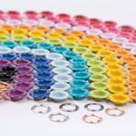 Oeillets colorés 8mm Ø - Ensemble de 280 pièces-2