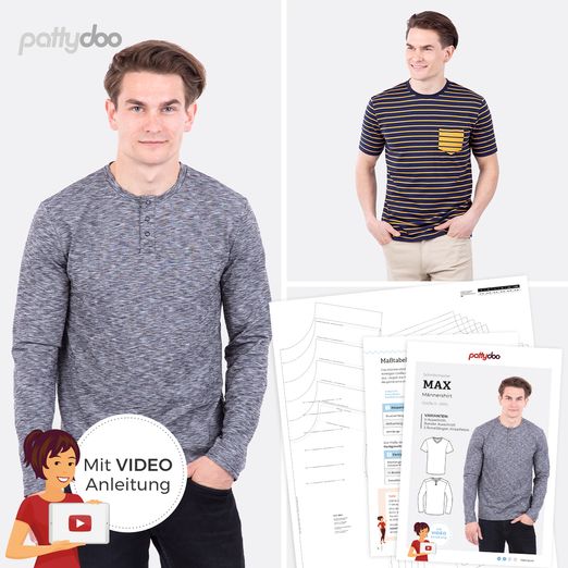 Männershirt - Max - Papier-Schnittmuster