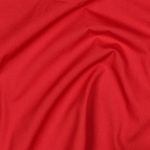 Tissu en coton bio - Uni rouge