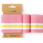 Cuff Me Ripped Strick Rosa Weiß Gelb