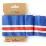 Cuff Me Ripped Knit Modrá Bílá Oranžová