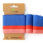 Cuff Me College Strick Blau Apricot