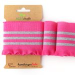 Cuff Me Frill Strick Pink Silber Glitzer