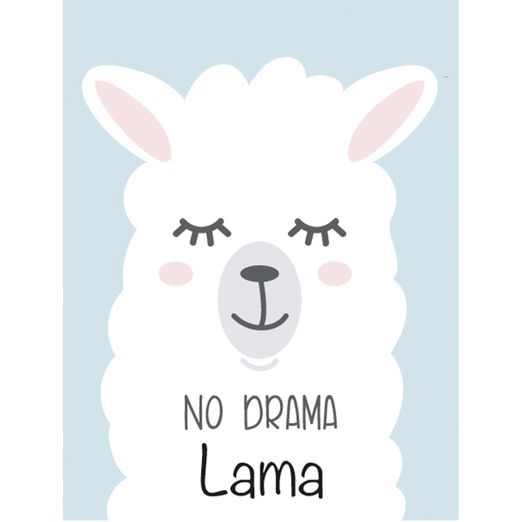 Bügelbild Drama Lama