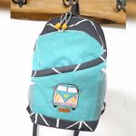 Rucksack- und Taschenstoff Isah Türkis Melange-3