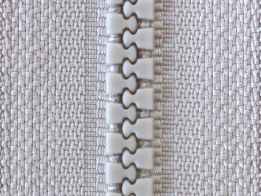 Zweiwege Reißverschluss - 90cm - Hellgrau D132