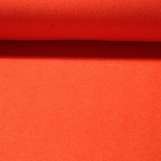 Tissu feutrine Tim lavable 3mm - Uni orange-rouge