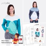 Colourblock-Pullover - Zoey - Papier-Schnittmuster-0