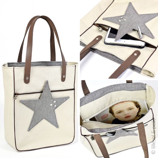 Schultertasche - Star - Schnittmuster eBook