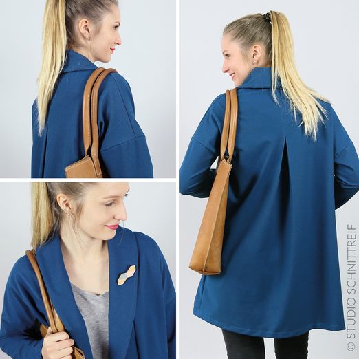 Sweatjacke mit Schalkragen - FRAU KATI - Schnittmuster eBook