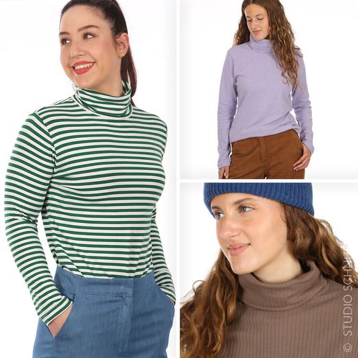 Rollkragenshirt - FRAU ROMY - Schnittmuster eBook