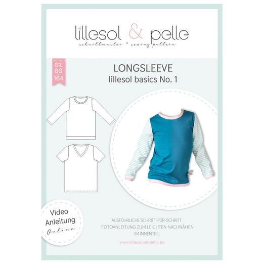 Longsleeve - lillesol basic No.1 - Papierschnittmuster