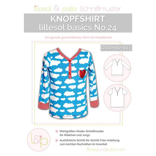 Knopfshirt - lillesol basic No.24 - Papierschnittmuster