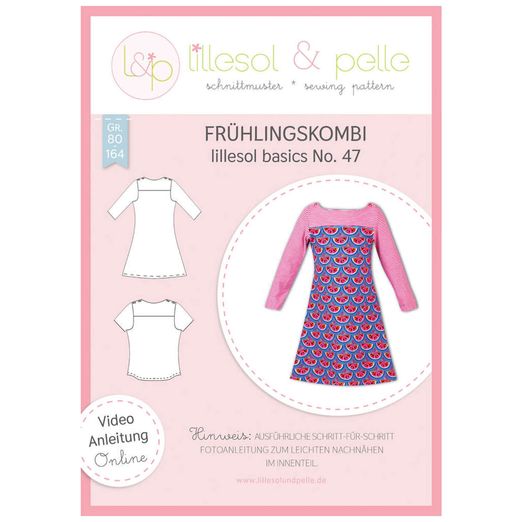 Frühlingskombi Kleid & Shirt - lillesol basic No.47 - Papierschnittmuster