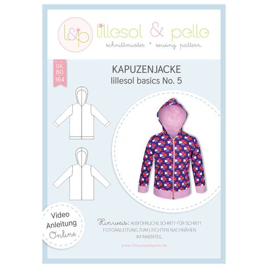 Kapuzenjacke - lillesol basic No.5 - Papierschnittmuster