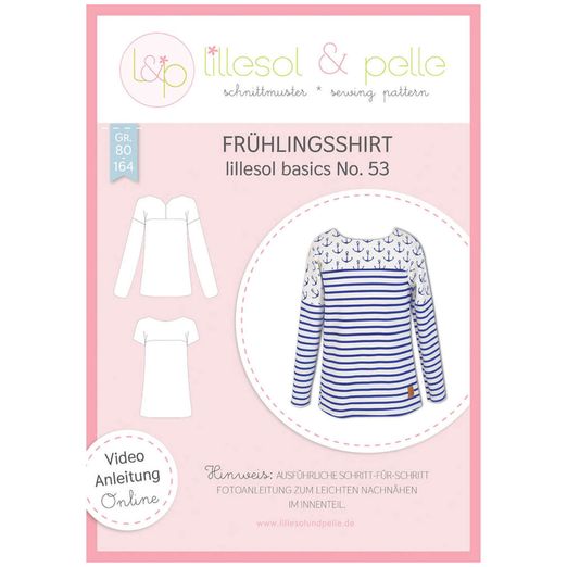 Frühlingsshirt - lillesol basic No.53 - Papierschnittmuster