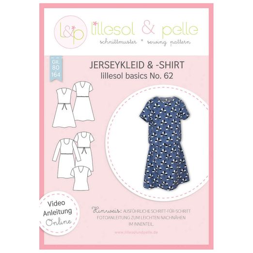 Jerseykleid & -Shirt - lillesol basic No.62 - Papierschnittmuster